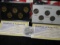 2001 Platinum & 2001 Gold Set of Statehood Quarters in fancy boxes.