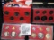 2001 Denver Mint Edition State Quarter Collection in holder and box; 1980 S, 81 S, & 82 S U.S. Proof