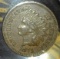 1871 Indian Head Cent, Brown AU.