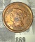 1854 U.S. Large Cent. Fine+