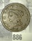 1843  U.S. Large Cent. Fine.