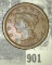 1853  U.S. Large Cent. Fine.