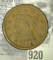 1851 U.S. Large Cent. EF.