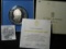 1974 Panama Silver Proof Five Balboa Coin with original literature and in box of issue.