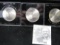 (3) 1948 1973 Netherlands H.R.H. Queen Juliana Silver Jubilee Silver 10 Gulden Coins in special case