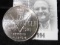 1945 1970 Norway Twenty-Five Years of Freedom 25 Kroner Silver Coin. 38mm. Gem BU.