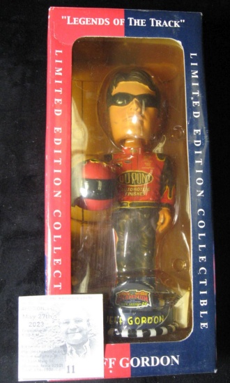 Forever Collecibles "Legends of the Track" Jeff Gordon # 24 Bobble Head Limited Edition Collectible