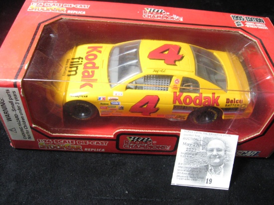 Racing Champions 1995 Edition # 4 Sterling Marlin 1:24 Scale Die-Cast Stock Car in original box of i