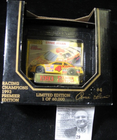 Racing Champions 1993 Premier Edition Nascar 1/64 scale Die Cast Replica. 1 of 60,000. Includes Coll