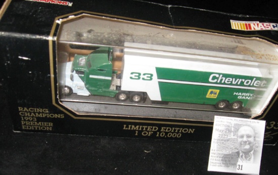 Racing Champions 1993 Premier Edition Limited Edition 1 of 10,000 #33 1:87 Scale Die Cast Transporte