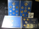 (9) Coin set from Hungry 1979, (9) Coin set from Yugoslavia 1976-77, (5) Coin set from Egypt and (6)