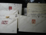 Several Hundred Used Airmail, Commemorative and Regular Issued Stamps in Envelops.