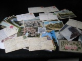 More than 50 Old Post Cards, many with old Post Marks and Stamps, some of historical significance.