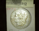 1879 P Morgan Silver Dollar.