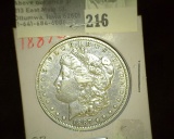 1887 O Morgan Silver Dollar.