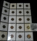 Group of (20) obsolete Canada Small size cents in a plastic page. Dated 1932-1999.