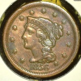 1856 U.S. Large Cent, EF.