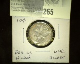 1923 P Fantasy Mercury Dime, Silver but as large as a Nickel. Unusual and never seen by me before.