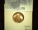 1940 D Gem BU Red Lincoln Cent.