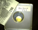 1865 Mexico Emperor Maximillian 8K Gold Miniature coin.