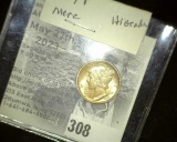 1917 P Super High Grade Mercury Dime.