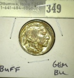 1938 D Gem BU Buffalo Nickel.