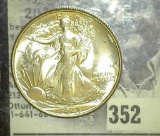 1943 P Walking Liberty Half Dollar, Superb Choice BU.