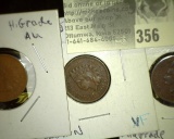 1881, 1888, & 1905 Indian Head Cents, all with full Liberty.