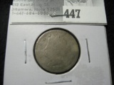 1885 Key date Liberty Nickel, Good/AG.