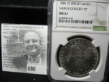 1881 O Morgan Silver Dollar, 