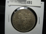 1883 O Morgan Silver Dollar, EF+.