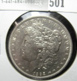 1892 P Morgan Silver Dollar, EF.