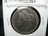 1894 O Morgan Silver Dollar. EF, Spotty.