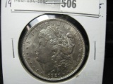 1921 P Morgan Silver Dollar, UNC.