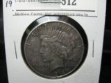 1934 P Peace Silver Dollar, VF.