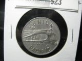 1934 Union Pacific Lucky Piece Token made by Pullman or Alcoa.