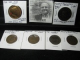 Six assorted Tokens & Medals.