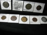 Eight assorted Tokens & Medals.