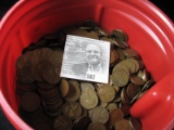 2,000 Wheat Cents, which I have not had time to check for date.