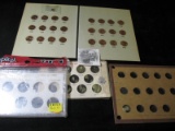 (2) Different Silver U.S. War Nickels in a Wartime Holder; Wayte Raymond Page for dimes; Capital Hol