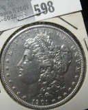 1901 P Morgan Silver Dollar, High grade.
