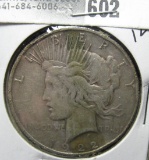1922 S U.S. Peace Silver Dollar.