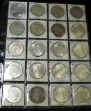 (5) 1922 D, (3) 22 S, (7) 23 P, (2) 23 D, & (2) 23 S U.S. Peace Silver Dollars grading VF-BU. (19 pc