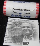 U.S. Mint Wrapped Roll of 25 Gem BU Franklin Pierce 