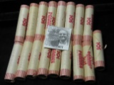 (17) Bank wrapped Rolls of 1982 Lincoln Cents, all BU. Unsure of varieties and Mint Marks.