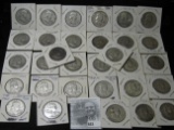 (31) Silver Franklin Half Dollars, including a couple scarce 1949 S, all carded in holders and ready