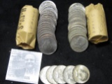 (20) 1971-72 era Kennedy Clad Halves; (20) 40% Silver Kennedy Half Dollars; & (5) 90% Silver Kennedy