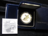 1997 S Jackie Robinson Commemorative Proof Silver Dollar in original box.