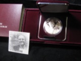 1999 P Dolley Madison Proof Commemorative Silver Dollar in original box of issue.