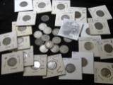 (35) Old U.S. Liberty Nickels, some are carded, grades up to Fine.